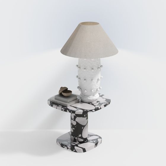 Marble Spikes Lamp 3D model