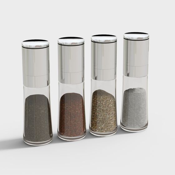 Modern Minimalist Spice Jar 3D model