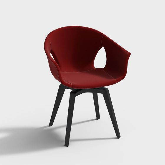 Elegant Low-Polygon Chair 3D model for Creative Projects