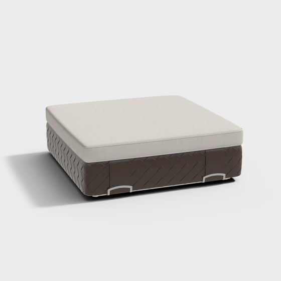 Minimalist Sofa Stool 3D model