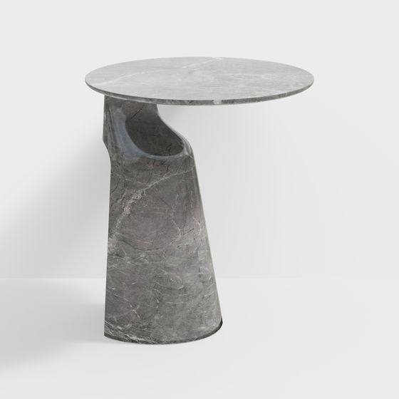 Twisty Marble Side Table 3D model