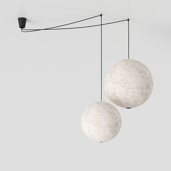 Suspended Art Light Fixture 3D model