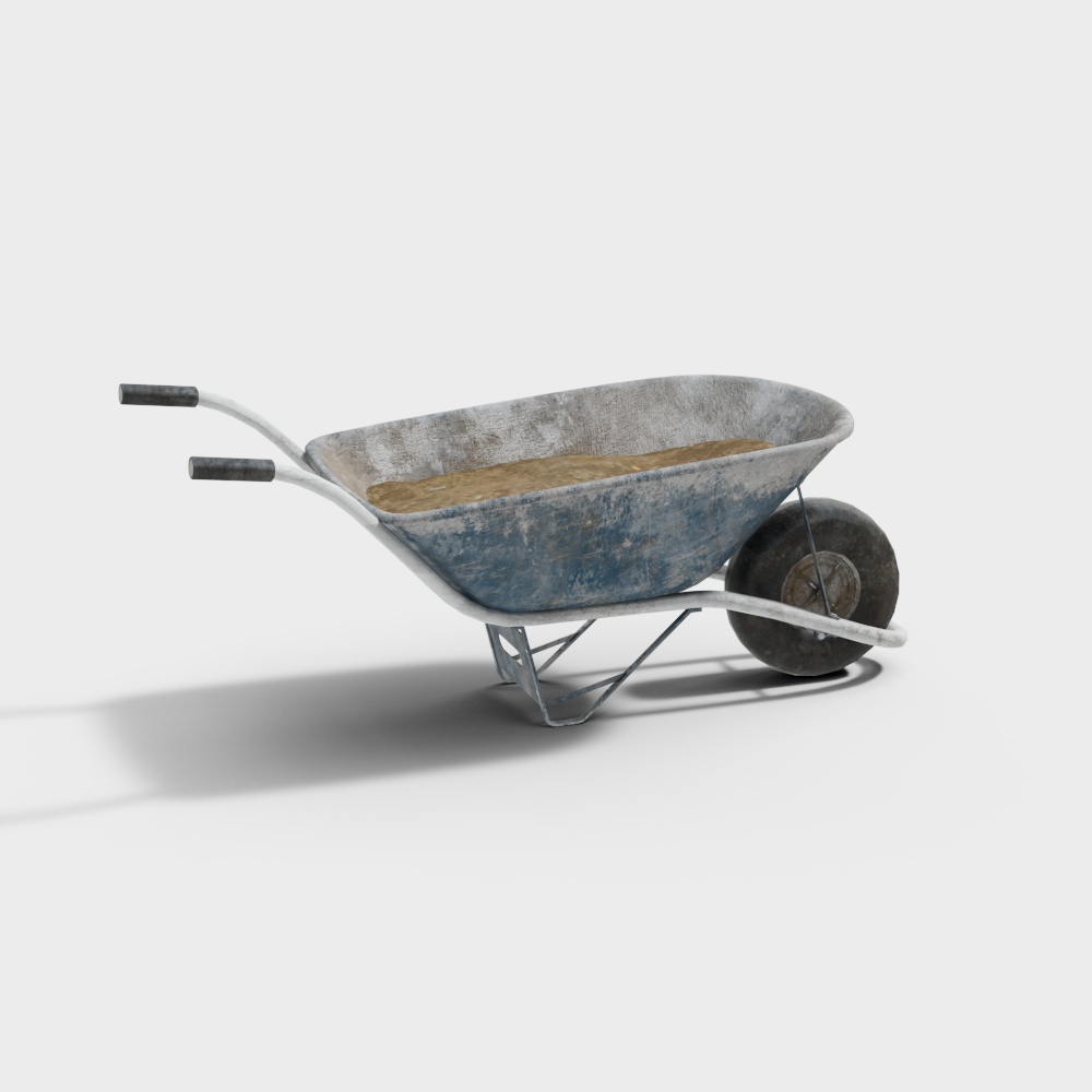 Construction Cart 3D Model for Creative Projects