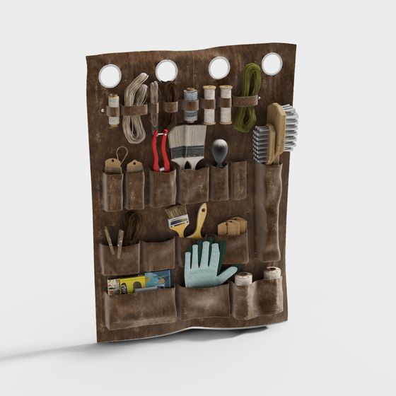 Realistic DIY Tool Bag 3D model