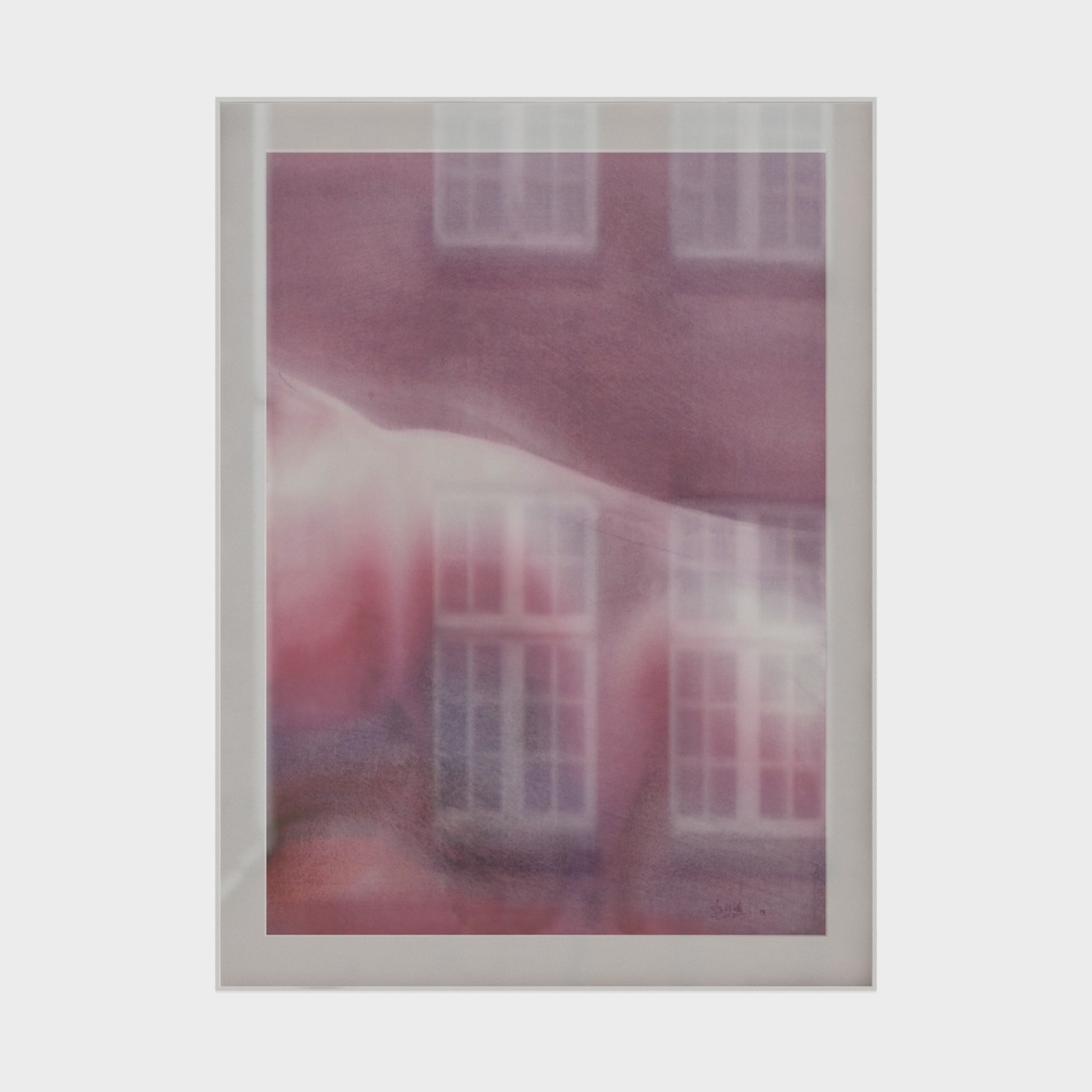 Misty Architecture 3D Model – Soft Pink Low-Poly Design