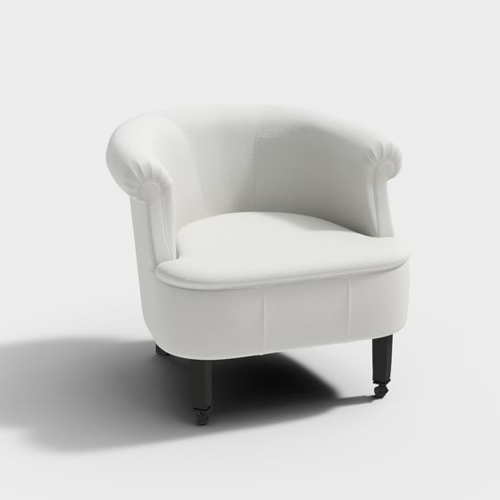 Minimalist 3D Sofa Chair Model for Modern Interiors