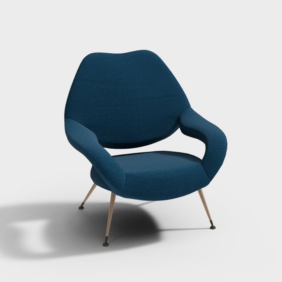 Streamlined Sofa 3D model for Modern Design