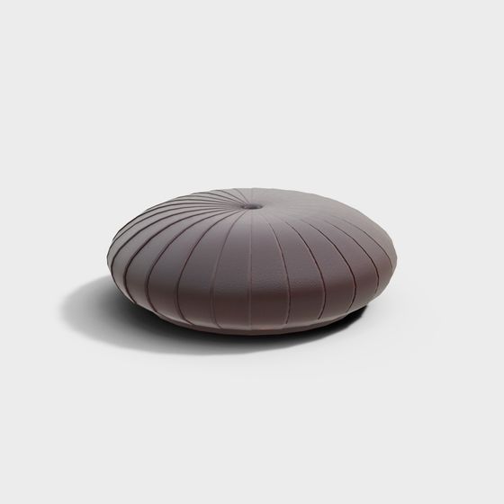 Elegant Round Cushion 3D model for Modern Interiors