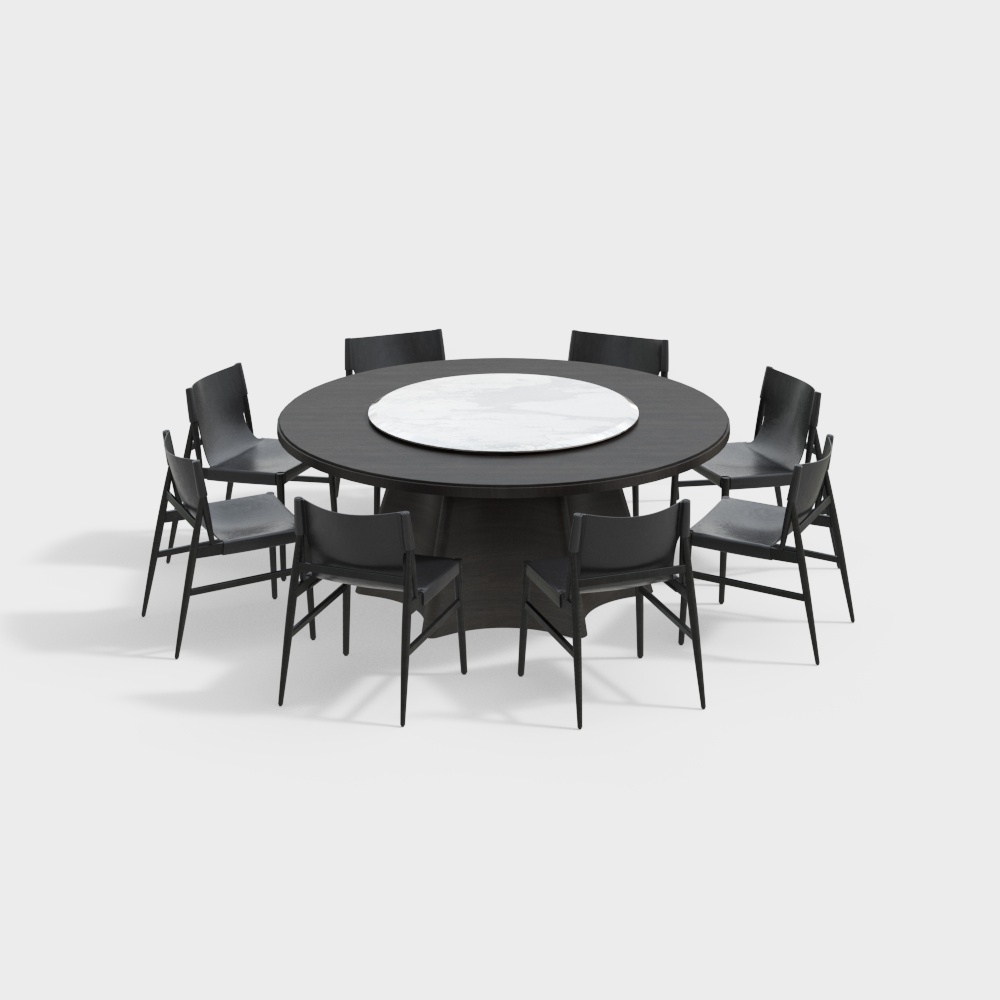 Bộ bàn ghế ăn tròn hiện đại