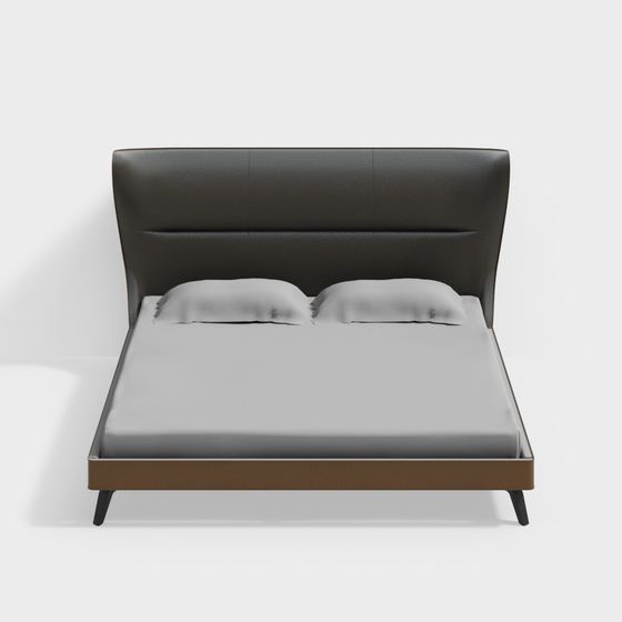 Modern Minimalist Bed Frame 3D model