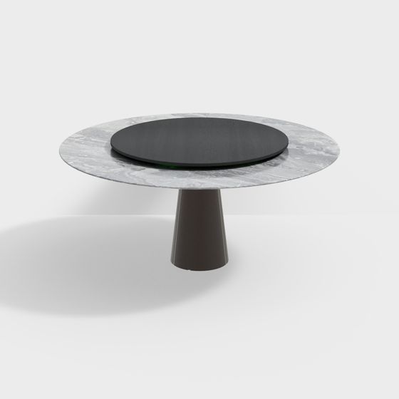 Modern Round Table 3D model Design