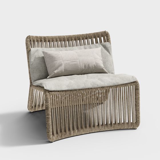 Cozy Woven Chair 3D model