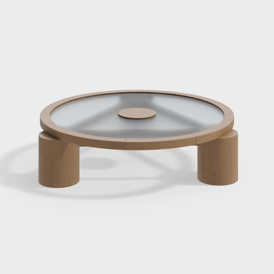 Elegant Round Table 3D Model Design