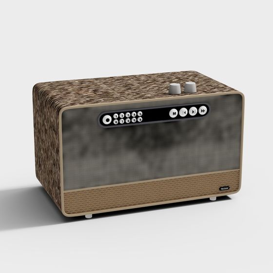 Retro Radio 3D Model for Design Projects