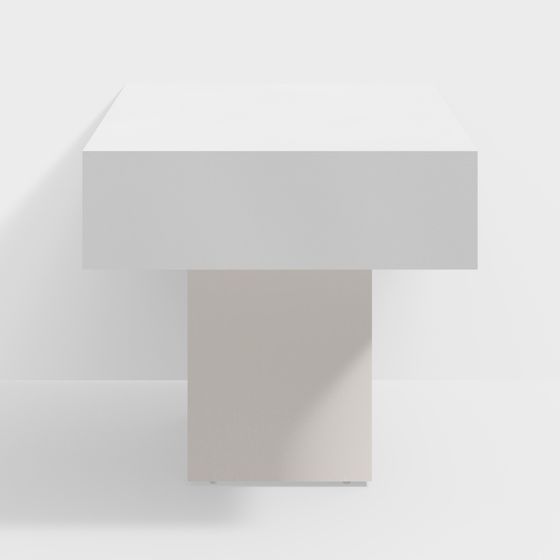 Fresh Look at Minimalist Cube Table 3D Model