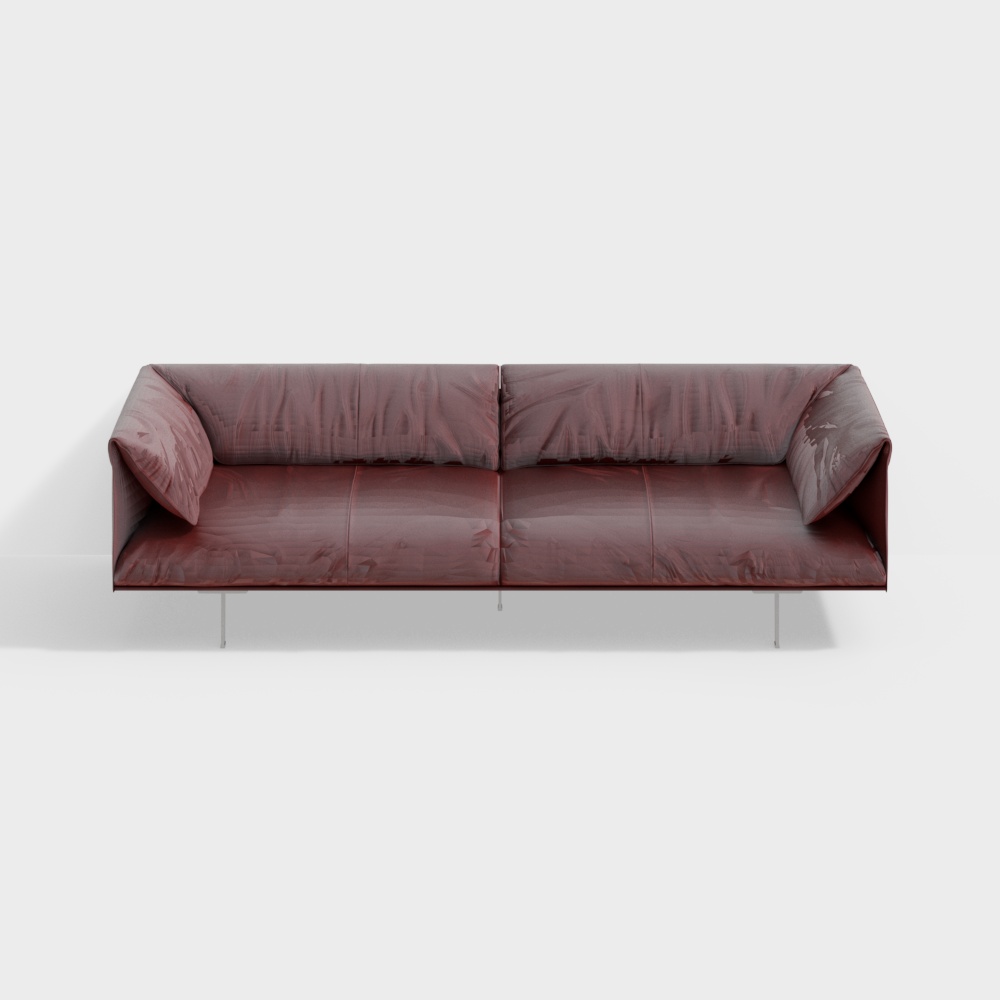 Urban Luxe Low Polygon Sofa 3D Model