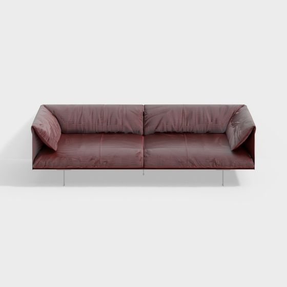 Urban Luxe Low Polygon Sofa 3D Model