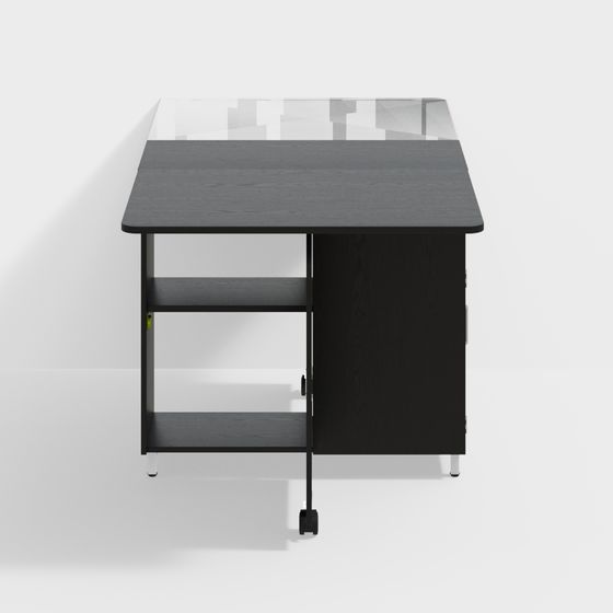 Modern Mobile Office Desk 3D model