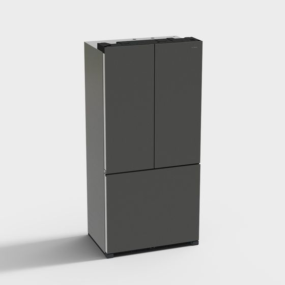 Sleek Modern Refrigerator 3D model