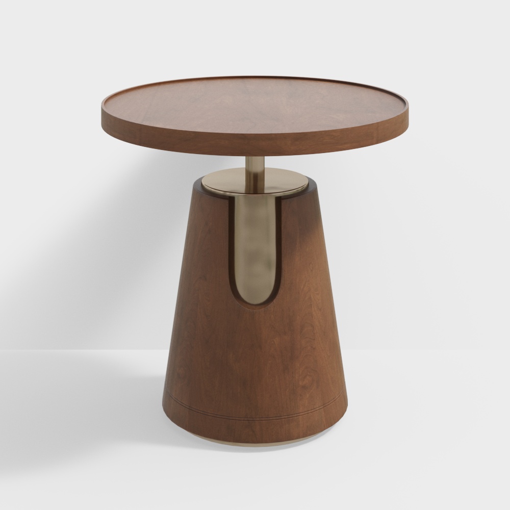 Runder skandinavischer Beistelltisch