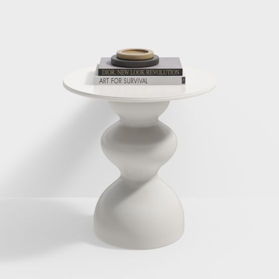 Minimalist Round Table 3D model for Modern Aesthetics