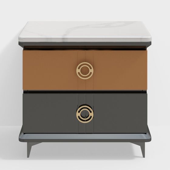 Urban Elegance Bedside Table 3D model