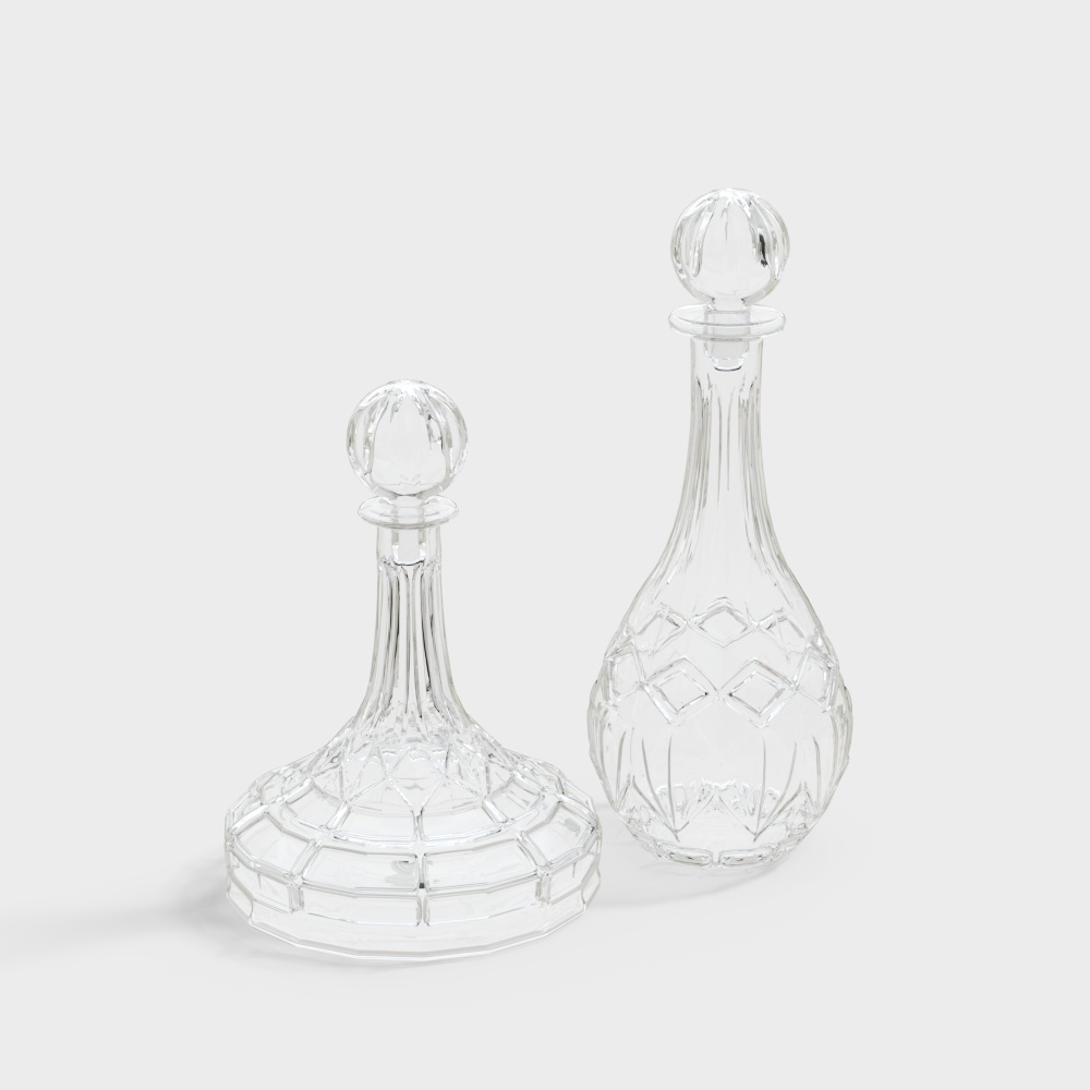 Modern Italian Wine Bottle Ornament