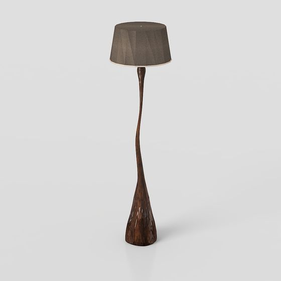 Stylish Low-Poly Floor Lamp 3D Model
