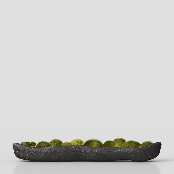 Moss Stone Plate 3D model for Nature-Inspired Designs