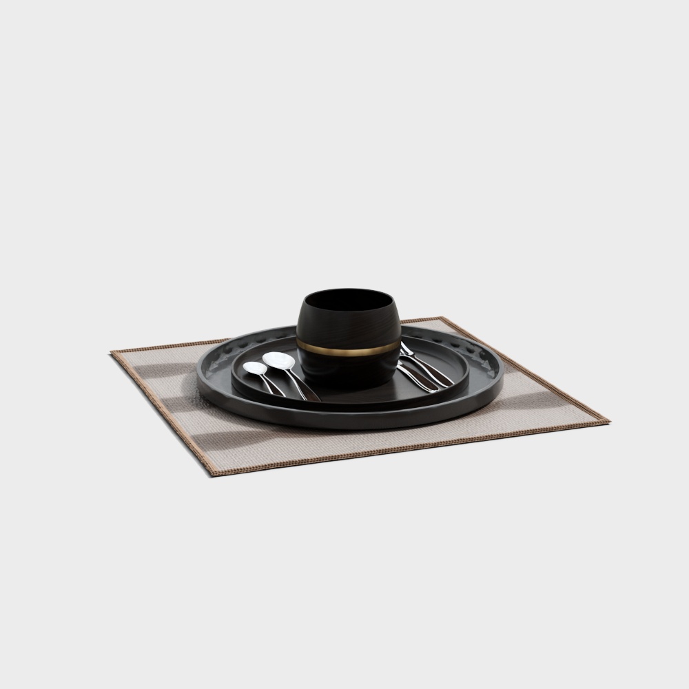 Ornamenti di stoviglie in stile antico