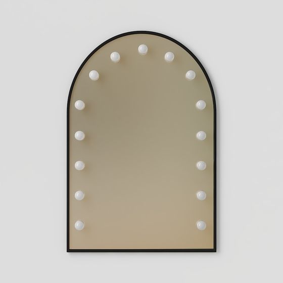 Vintage Arched Mirror 3D model