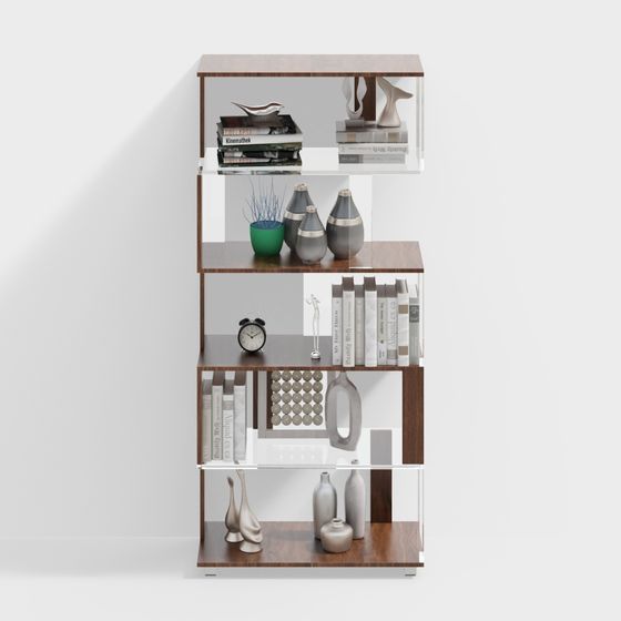 Urban Elegance Bookshelf 3D model