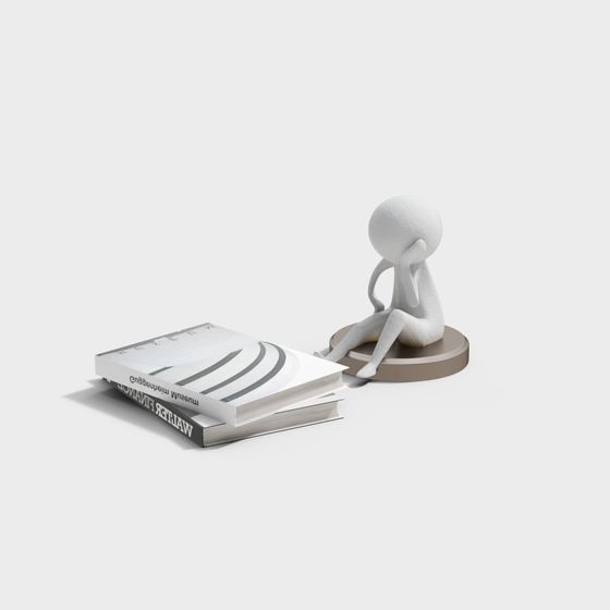 The Thinker Low Poly 3D Model