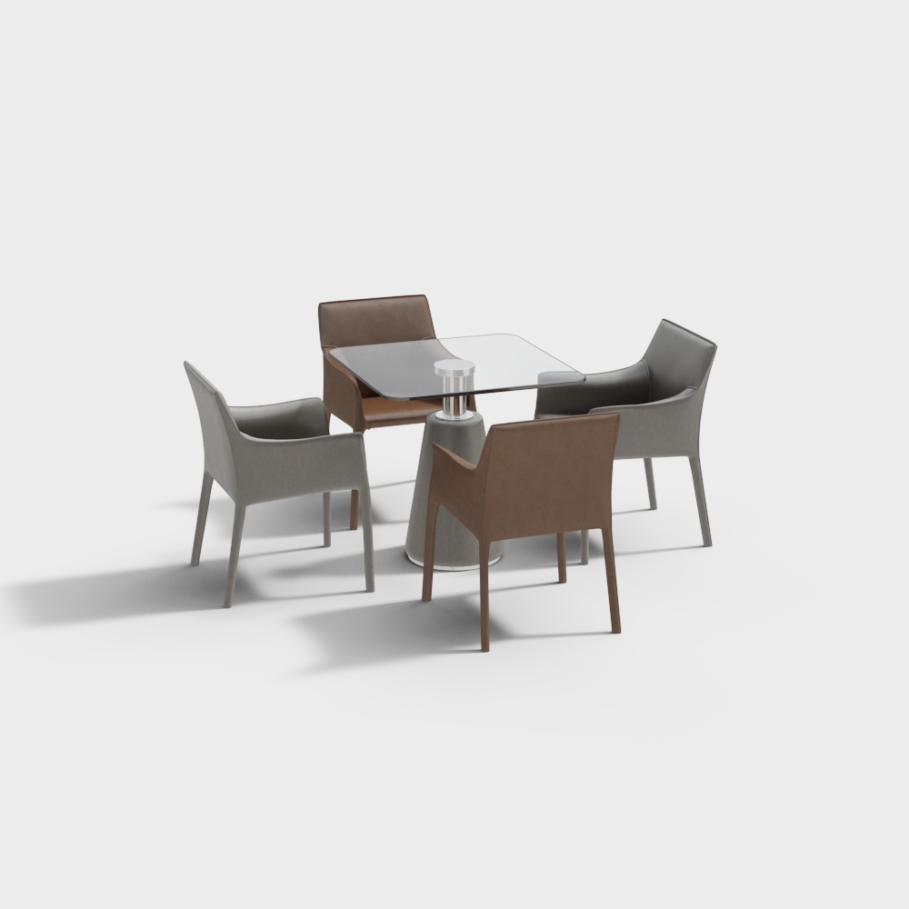 モダン会議テーブルと椅子セット