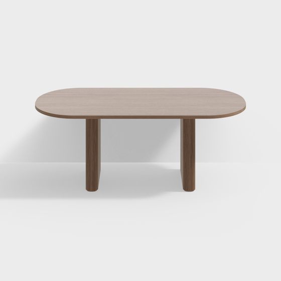 GZL-11 Wheat Wave Oval Dining Table