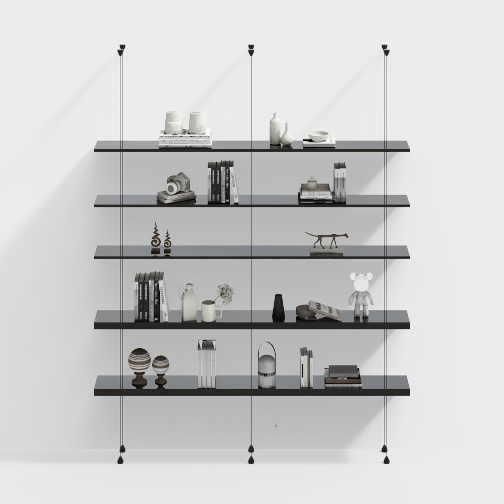 Urban Shelf 3D Model – Low-Poly Modern Storage