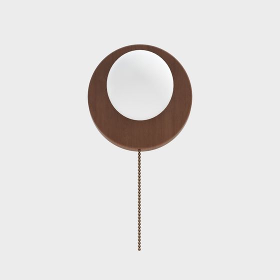 Stylish Round Ring Wall Light 3D model