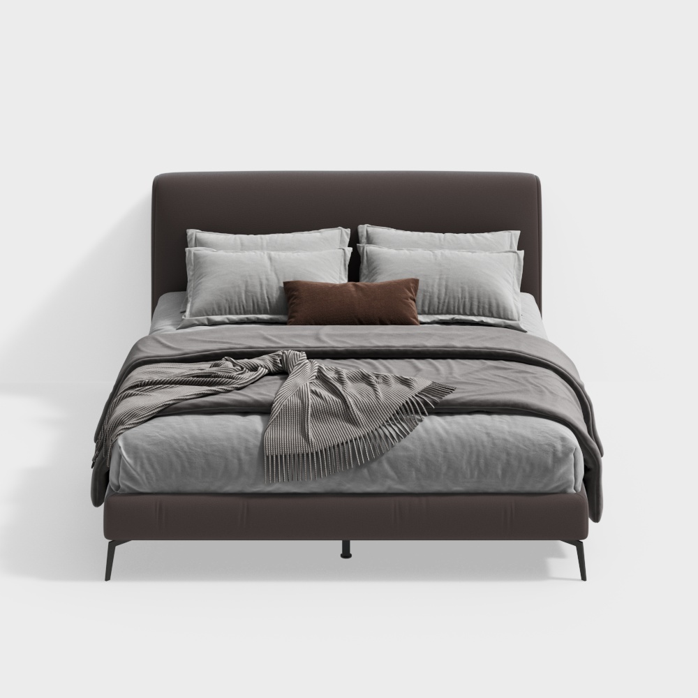 Giường vua màu nâu truffle Dc801 1.8 (thông thường)