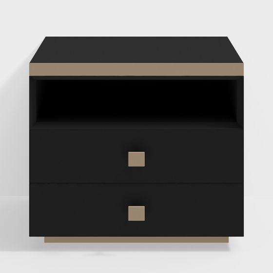 Modern Low-Poly Nightstand 3D model
