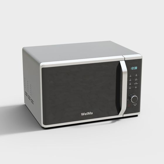 Sleek WeiMa Microwave Oven 3D model