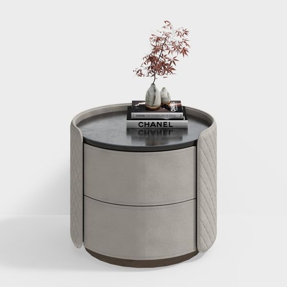 Elegant Round Side Table 3D model for Modern Interiors