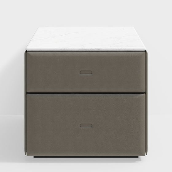 Chic Low Poly Nightstand 3D model for Modern Spaces