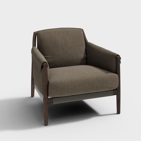 Cozy Lounge Chair 3D model for Modern Interiors