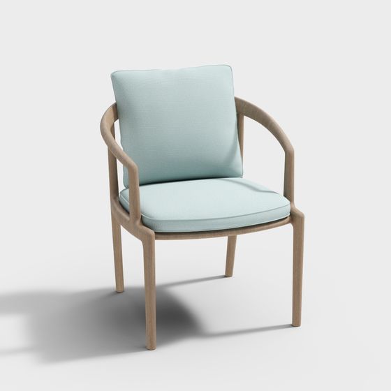 Cozy Lounge Chair 3D model for Relaxing Spaces