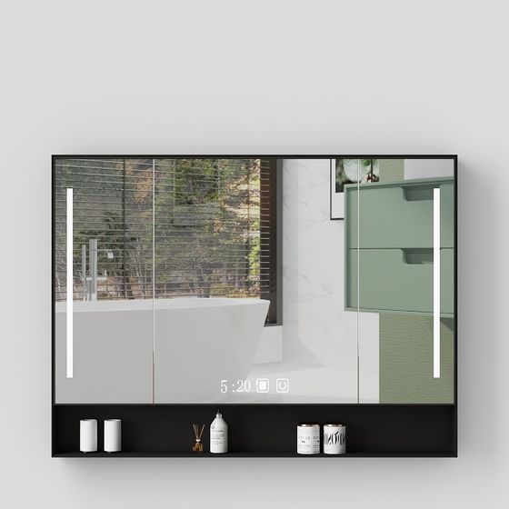 Minimalist Bathroom Mirror 3D model