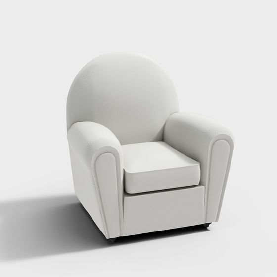 Vintage Armchair 3D model – Cozy, Low-Poly Design