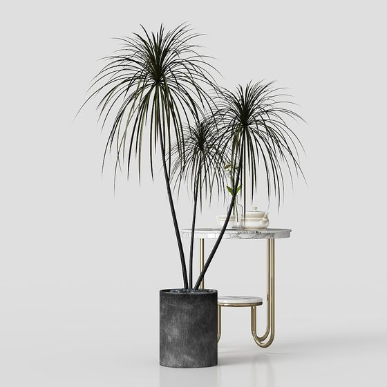 Urban Oasis Low Poly 3D Model