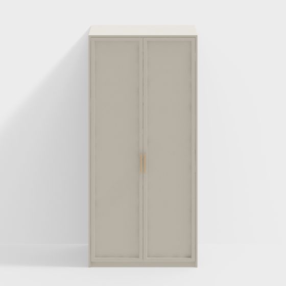 Stylish Minimalist Wardrobe 3D model