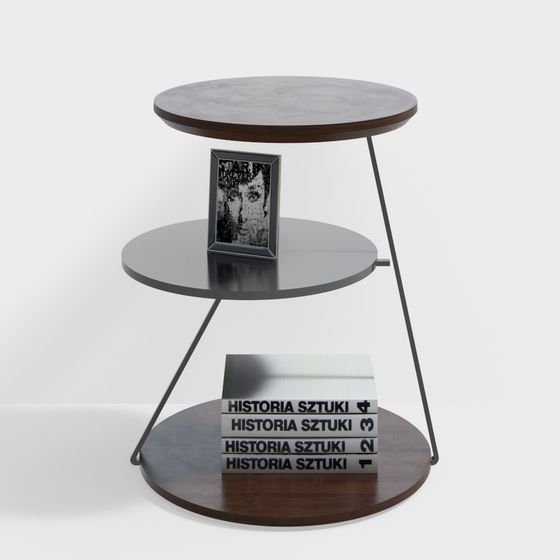 Minimalist Round Table 3D model