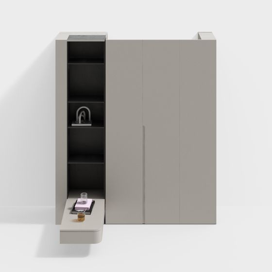 Urban Storage Cabinet 3D model for Modern Interiors